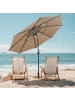 COSTWAY 300cm Sonnenschirm windfest stabil in Khaki