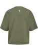 Hummel T-Shirt S/S Hmlmt Ultra Boxy Short T-Shirt in DEEP LICHEN GREEN MELANGE