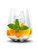 Mr. & Mrs. Panda Blümchentail Glas Bären mit Hut mit Spruch in Transparent