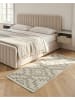 Beliani Geflochtener Teppich URLA in Schwarz/Beige - (W) 80 x (H) 150 x (L) 150 cm