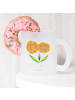 Mr. & Mrs. Panda Tasse Blume Sonnenblume ohne Spruch in Transparent