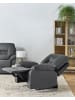 Beliani Fernsehsessel BERGEN in Grau/Schwarz - (W) 90 x (H) 101 x (L) 72 cm