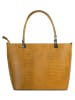 Cluty Handtasche echt Leder in gelb