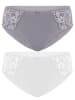 SUSA 2er Pack Slip Latina in frosty lavender weiss