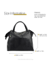 Florence Florence Umhängetasche Leder schwarz ca. 35cm