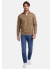 U.S. Polo Assn. U.S. POLO ASSN. Herren Pullover Half Zip P017 in Camel-Navy