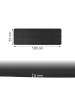 relaxdays Yogamatte in Schwarz - (B)61 x (H)0,6 x (T)183 cm