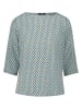 Zero  Bluse Viskose mit Print in CreamBlue