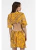 faina Damen Minikleid Mit Cut-Outs in Gelb