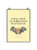 Mr. & Mrs. Panda Wandposter Fledermaus Flügel mit Spruch in Gelb Pastell