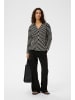 InWear Langarm DELLAIW Gerade Passform in BLACK / WHISPER WHITE STRIPE