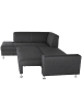 58 aufm Kessel ECKSOFA mit Schlaffunktion Katrine Flachgewebe graphit