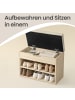 VASAGLE Schuhbank Custos in Natur, Beige - (B)30 x (H)44 x (T)60 cm