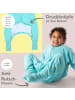 Schlummersack Schlafsack mit Füßen, umklappbaren Bündchen und Ärmeln, 1.0 TOG in Aqua