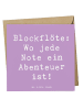 Mr. & Mrs. Panda Deluxe Karte Spruch Abenteuer Blockflöte mit Sp... in Lavendeltraum