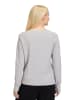 BETTY & CO Strickpullover mit V-Ausschnitt in Light Silver Melange