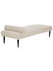 Beliani Chaiselongue MAURIAC in Beige - (W) 74 x (H) 40 x (L) 180 cm