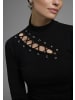 Melrose Stehkragenpullover in schwarz