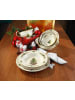 Seltmann Weiden 6er Set Suppenteller Marieluise Weihnachten ø 23,2 cm weiß-grün in weiß-grün