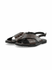 Cashott Sandalen CASGITTA in Dark Brown Croco