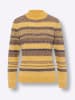 Sieh an! Langarm-Pullover in ocker-braun-meliert