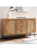 FineBuy Sideboard in Braun / Spanplatte / 140x40x80