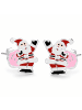 schmuck23 Silber Ohrringe 925 Weihnachten Nikolaus 0,7 cm x 0,8 cm