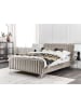 Beliani Doppelbett LUNAN in Grau - (W) 146 x (H) 101 x (L) 215 cm