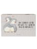 Mr. & Mrs. Panda Kiste Pinguine Kuscheln mit Spruch in Grau Pastell