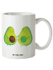 Mr. & Mrs. Panda XL Tasse Avocado Pärchen ohne Spruch in Weiß
