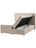 Beliani Boxspring Bett MAJOR in Beige - (W) 151 x (H) 109 x (L) 212 cm