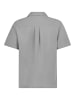 Sublevel Kurzarmhemd V-Ausschnitt Knopfleiste Casual in Hellgrau