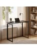 relaxdays Schreibtisch in Schwarz - (B)80 x (H)74 x (T)40 cm