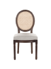 Beliani 2er-Set Esszimmerstuhl NIVLOC in Beige/Braun