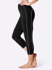 Plantin Leggings 3/4-lang in schwarz + anthrazit-meliert
