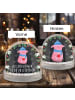 Mr. & Mrs. Panda Schneekugel Weihnachten Schwein Glühwein mit Sp... in Kreidetafel