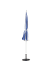 Beliani Marktschirm MINOA in Blau/Weiß - (W) 245 x (H) 269 x (L) 245 cm