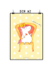 Mr. & Mrs. Panda Bild Einhorn Prinzessin ohne Spruch in Gelb Pastell