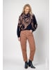 monari Schal mit Jacquard-Muster in Tiramisu Gemustert