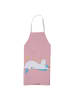 Mr. & Mrs. Panda Latzschürze Einhorn Sternenhimmel ohne Spruch in Rot Pastell