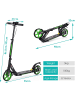 COSTWAY Cityroller Tretroller in Grün