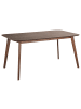 Beliani Esszimmertisch EPHRATA in Braun - (W) 90 x (H) 74 x (L) 150 cm