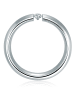 Trilani Ring Edelstahl verziert mit Kristallen von Swarovski® weiß in silber