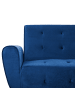 Beliani 3-Sitzer Sofa SELNES in Blau/Kupfer - (W) 212 x (H) 85 x (L) 84 cm