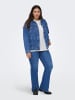ONLY Carmakoma Jeansjacke in Dark Blue Denim