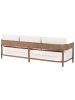 Beliani Gartensofa SAMPIERI in Braun/Beige - (W) 222 x (H) 62 x (L) 80 cm