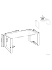 Beliani Couchtisch TILON in Silber/Transparent - (W) 100 x (H) 40 x (L) 50 cm