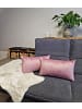 JACK 2er Set Teddy Flausch Kissen 30x50cm in Antik Rosa