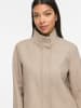 Vila Elegante Jacke Stehkragen Langarm Unifarben in Beige