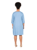 MIAMODA Midikleid in light blue